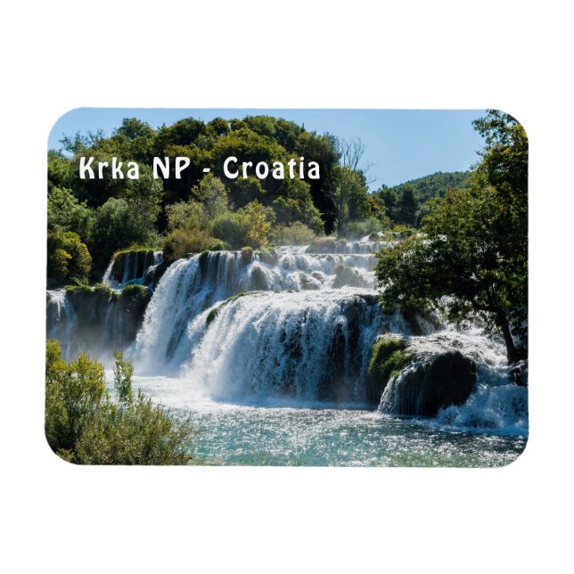 Waterfall in Krka National Park - Dalmatia,Croatia Magnet (Horizontal)