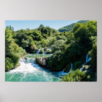 Waterfall in Krka National Park - Dalmatia,Croatia
