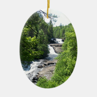 WATERFALL in NC Ceramic Tree Decoration