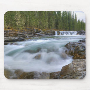 Waterfall In Sheep River In Rocky Mountains Mouse Pad