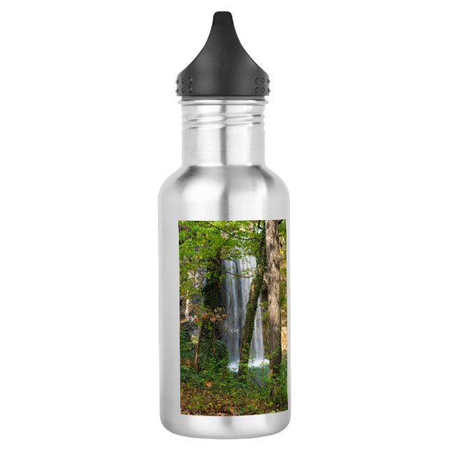 Waterfall In The Woods Water Bottle (Left)