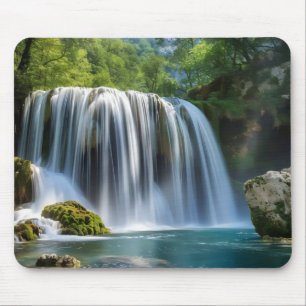 Waterfall Landscape Mouse Pad