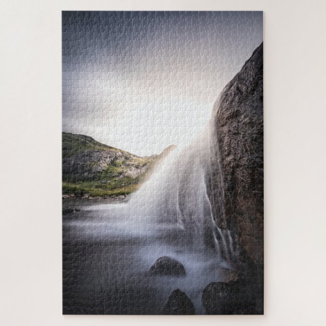 Waterfall Landscape photo Jigsaw Puzzle (Vertical)
