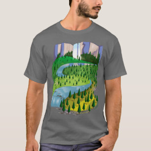 Waterfall Landscape T-Shirt