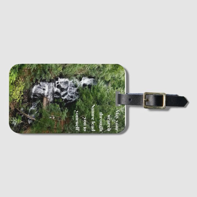Waterfall Luggage Tag (Front Horizontal)