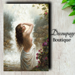 Waterfall Maiden Decoupage Tissue Paper
