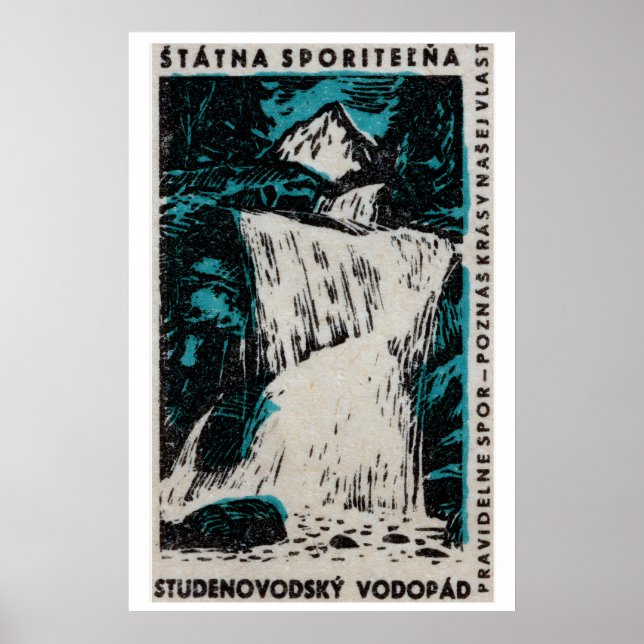 Waterfall - - Matchbox Print - Aesthetic Wall Art (Front)