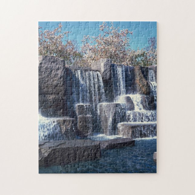 Waterfall Memorial Washington. Jigsaw Puzzle (Vertical)