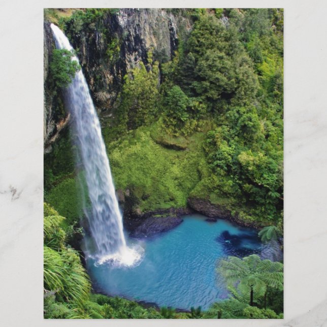 Waterfall Nature Park Blue Water Forest Destiny (Front)