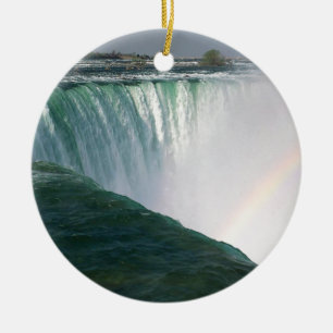 Waterfall Nature Spectrum Niagara Falls Ceramic Tree Decoration