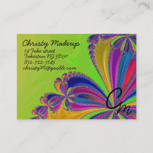 waterfall of ribbon business card