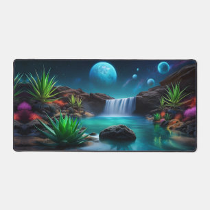 Waterfall on a Distant Planet  Desk Mat