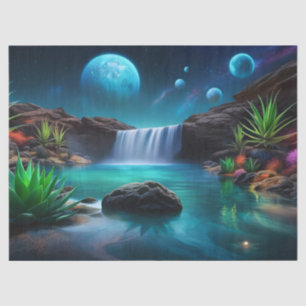 Waterfall on a Distant Planet  Tissue Paper