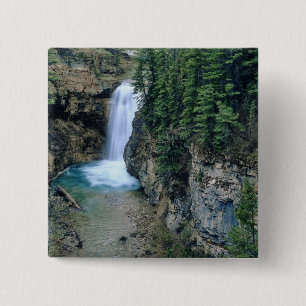 Waterfall on Falls Creek in Lewis and Clark 15 Cm Square Badge