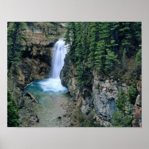 Waterfall on Falls Creek in Lewis and Clark Poster
