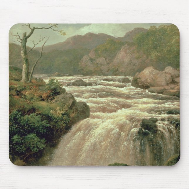 Waterfall on River Neath, South Wales Mouse Pad (Front)