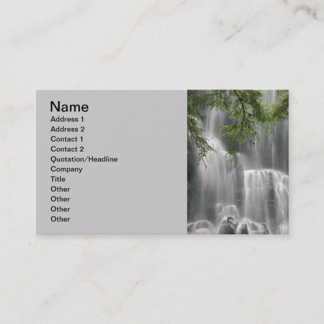 waterfall_photography_(5) business card (Front)
