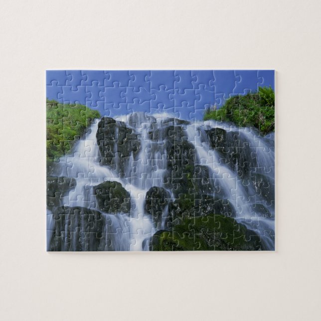 Waterfall, Portree, Isle of Skye, Highlands, Jigsaw Puzzle (Horizontal)