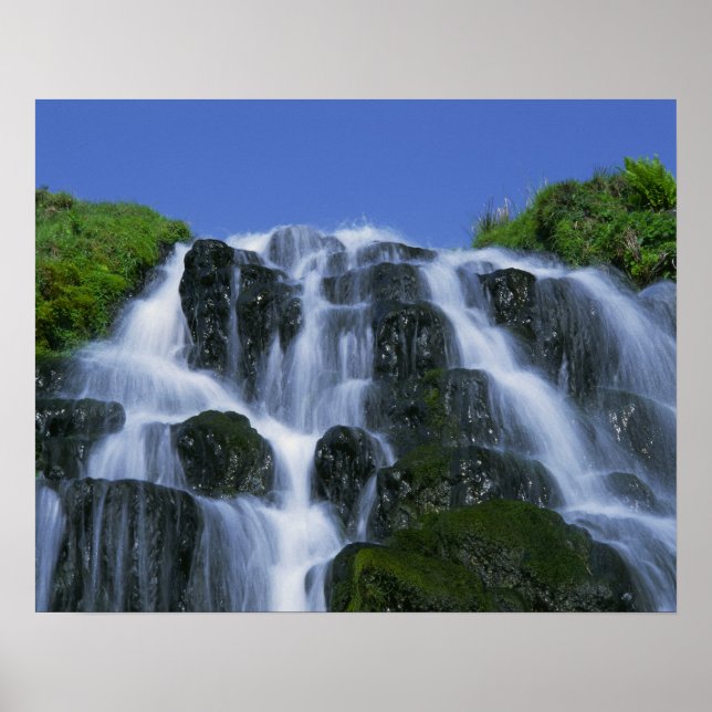Waterfall, Portree, Isle of Skye, Highlands, Poster (Front)