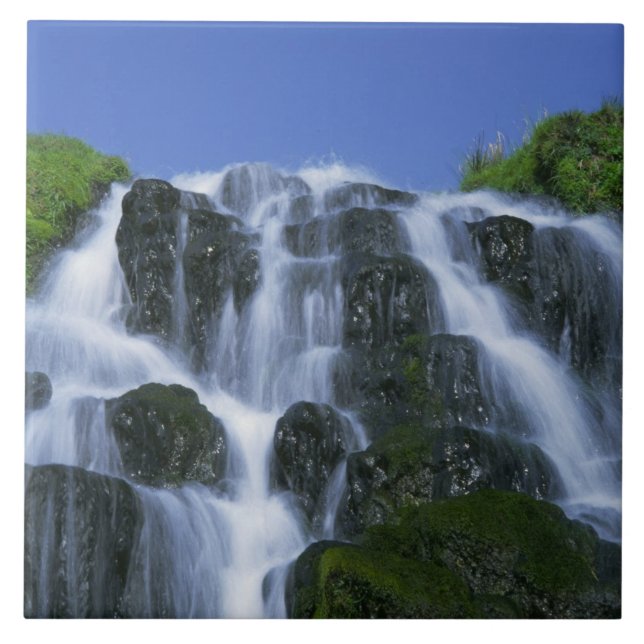 Waterfall, Portree, Isle of Skye, Highlands, Tile (Front)