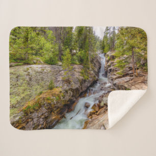 Waterfall & River Cascade Sherpa Blanket