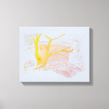 Waterfall Silver Canvas Print