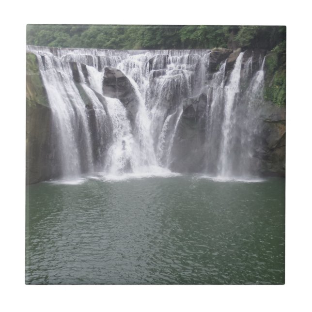 Waterfall Small (4.25" x 4.25") Ceramic Photo Tile (Front)