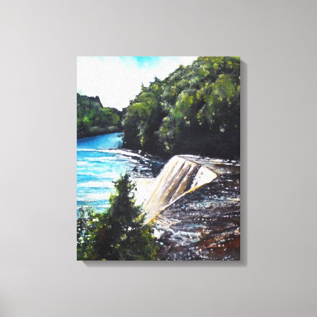 Waterfall - Tahquamenon Falls, MI | Canvas Print (Front)