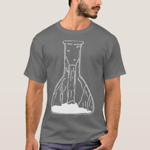 Waterfall Test Tube Science Lineart Premium  T-Shirt