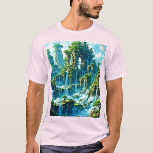 Waterfall Tree Kingdom Dream T-Shirt