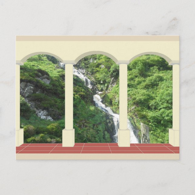 Waterfall under Arch Postcard (Front)