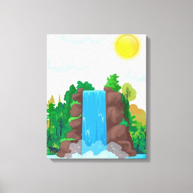 Waterfall Wall Art (Front)