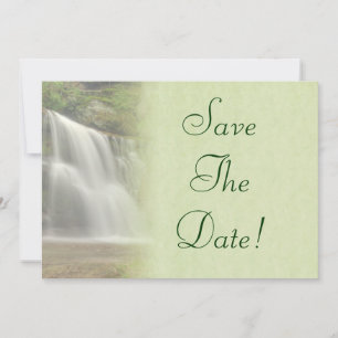 Waterfall Wedding Save The Date Invitation