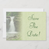 Waterfall Wedding Save The Date