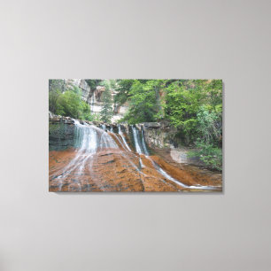 Waterfall, Zion National Park, Utah, USA Canvas Print