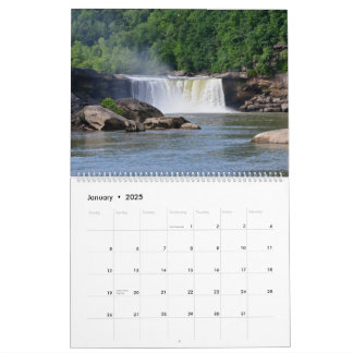 Waterfalls 2025 Calendar