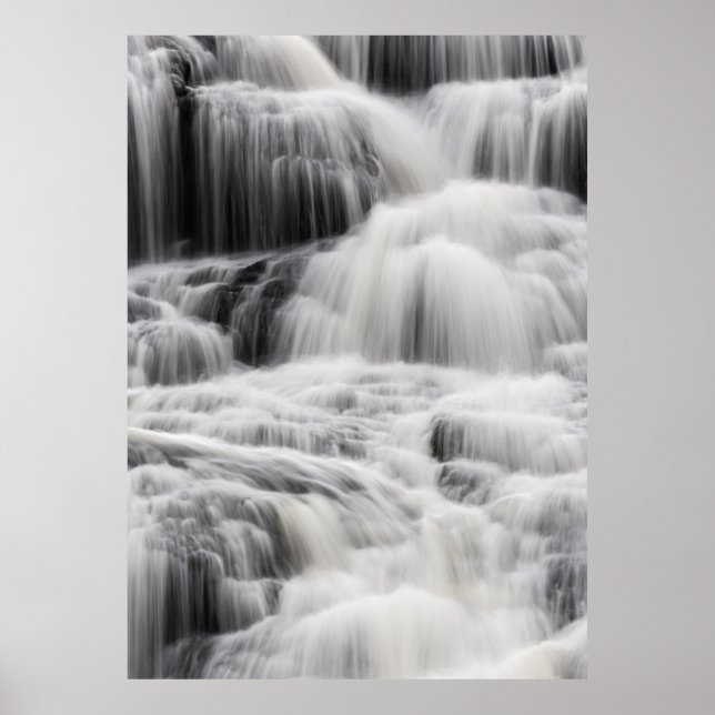WATERFALLS AND BLACK AND GRAY WATERFALLS POSTER (Front)