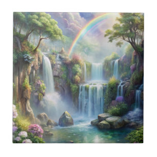 Waterfalls and Rainbow Tile