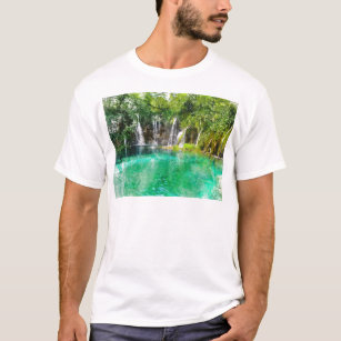 Waterfalls at Plitvice National Park in Croatia T-Shirt