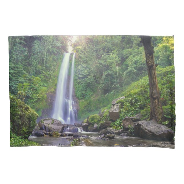 Waterfalls | Bali, Indonesia Pillowcase (Front)