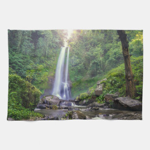 Waterfalls Bali, Indonesia Tea Towel