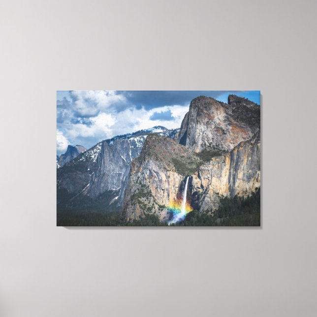Waterfalls | Bridal Veil Falls Yosemite California Canvas Print (Front)