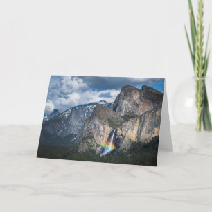 Waterfalls   Bridal Veil Falls Yosemite California Card