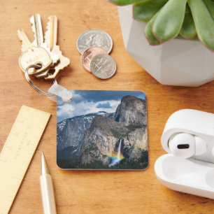 Waterfalls   Bridal Veil Falls Yosemite California Key Ring