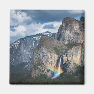 Waterfalls   Bridal Veil Falls Yosemite California Magnet