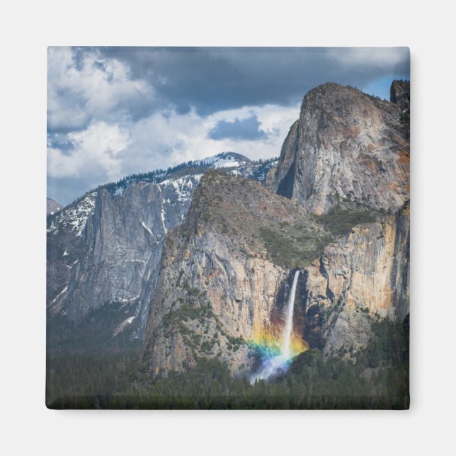 Waterfalls | Bridal Veil Falls Yosemite California Magnet (Front)