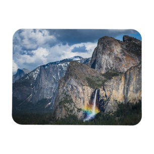 Waterfalls   Bridal Veil Falls Yosemite California Magnet