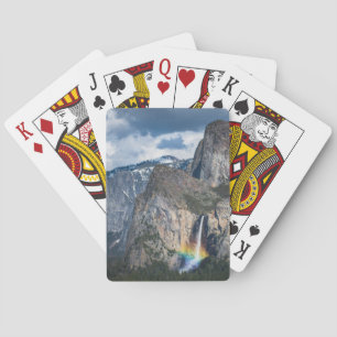 Waterfalls Bridal Veil Falls Yosemite California Playing Cards