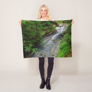 Waterfalls Cuyahoga Valley Ohio Fleece Blanket