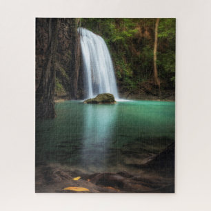 Waterfalls   Erawan Waterfall, Thailand Jigsaw Puzzle